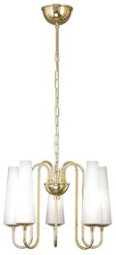 Zuma Line 1127 - Csillár láncon MAGNUM 5xE14/40W/230V arany