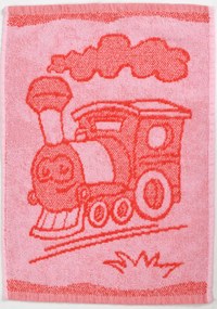 Gyerek törölköző BEBÉ vonat piros 30x50 cm
