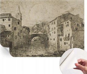 Dekoratív öntapadós fotótapéta irodába Városi panoráma 104x70 cm