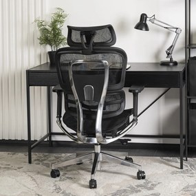 Forgószék ergonomikus kialakítással, fekete színben. NINO