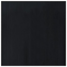 fekete bambusz négyzet alakú szőnyeg 100 x 100 cm