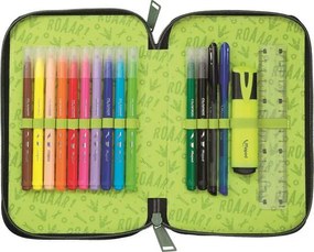 Tolltartó, töltött, 2 emeletes, cipzáras, MAPED, dinoszaurusz (IMA967409)