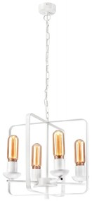 Csillár láncon CEDRIC II 4xE27/60W/230V fehér