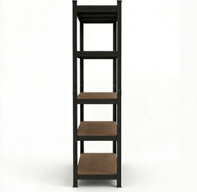 Regál, kov, černá, AUR-G2120 BK