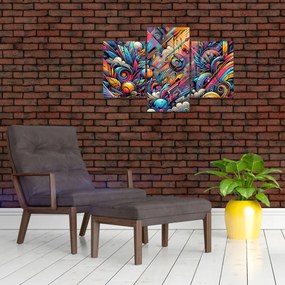 Kép - Színes graffiti (90x60 cm)