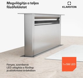 Klarstein Royal Flush Eco páraelszívó, Kihúzható, 714 m³/h, Boost, Touch control, EEK A++