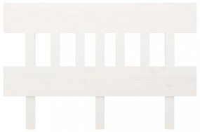 fehér tömör fenyőfa ágyfejtámla 123,5x3x81 cm