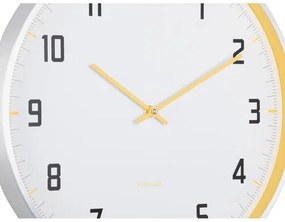 Karlsson 5969BY design falióra, sárga, átmérő 40cm