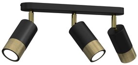 Spotlámpa LINK 3xGU10/8W/230V fekete/sárgaréz