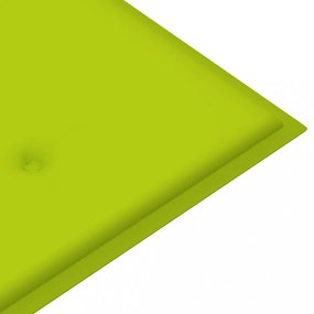 tömör tíkfa kerti pad élénkzöld párnával 112 cm