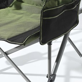 Leziter Comfort Plus karfás horgász szék pohártartóval zöld