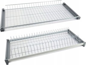 Kétszintes Csepegtető Állítható Rejs Króm Hatás Beépíthető Szekrény 45 CM