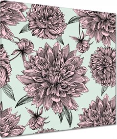 Vászonkép 90x90 Púderrózsaszín Virág
