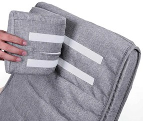 SongmicsHome SWING hintaszék, teherbírás 150kg, 67x115x91cm, szürke