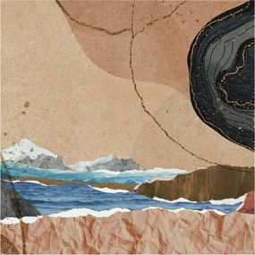 Divatos 3D fali tapéta Absztrakt tájkép 250x250 ragasztóval