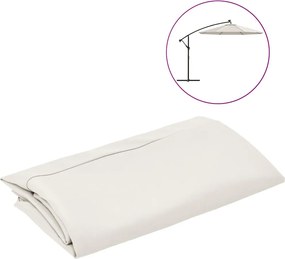 vidaXL homokfehér konzolos napernyő csereponyva 300 cm