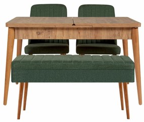 Vina Atlantic Pine and Green étkészlet, 4 db