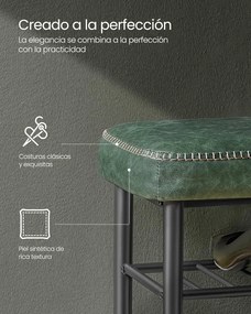 Ekho cipőpad, bejárati cipőtartó 30x80x50 cm, erdőzöld