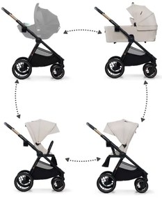 KINDERKRAFT - Kombinált babakocsi 2in1 NEA 2 bézs