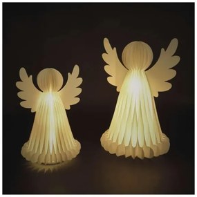 LED karácsonyi dísz 20×LED/6×AA, angyalok