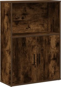 vidaXL füstös tölgy színű szerelt fa könyvszekrény 60x24x85 cm