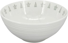 Croft Advent porcelán tál, 16 cm, zöld