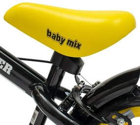 Baby Mix Traveller gyerek egyensúlyi kerékpár fékkel, fekete