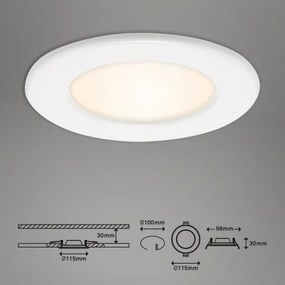 3 darabos szett – fürdőszobai beépíthető LED lámpa LED/6W/230V 3000K IP44 fehér