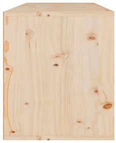 tömör fenyőfa faliszekrény 80 x 30 x 35 cm