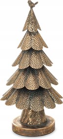 Dekoráció Fém Karácsonyfa Arany Magas 51 cm Karácsonyi Retro Karácsony