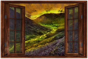 Poszterek 120x80 Folyó a völgyben Tåjkép