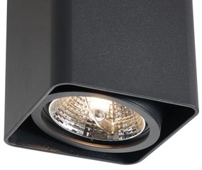 Design felületre szerelt spotlámpa fekete GU10 70mm forgatható és dönthető - Vox