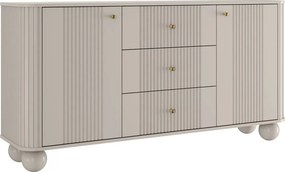 Vesper fiókos komód 160 cm - kasmír / arany fogantyúk / gömb alakú lábak