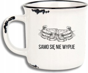 Bögre Fehér Retro Vicces Ajándék Apák Napja Nem Iszik Magától