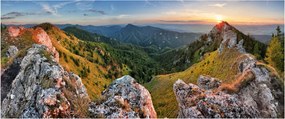 Kép - Hegyi táj (120x50 cm)