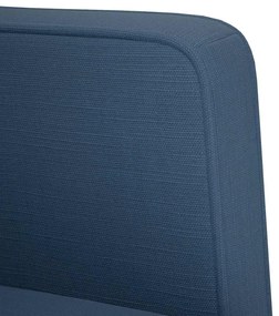 kék szövet loveseat kanapé 111 cm