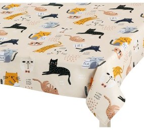 Bellatex asztalterítő Adéla Kitty sárga , 100 x100 cm