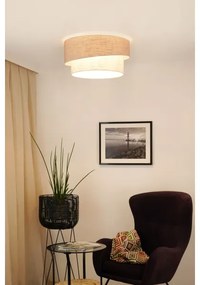 Brilagi - Mennyezeti lámpa DOVER SHINE 1xE27/15W/230V átm. 50 cm szürke/krémes