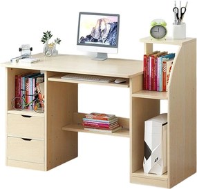 Polcos íróasztal 117x40x92cm barna FUR-1604-Brown