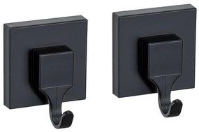 WENKO 71448800 - VACUUM-LOC QUADRO ED kampó, 6x7 cm, fekete