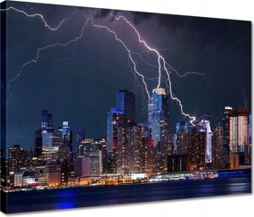 Vászonkép 40x30 New York éjszaka