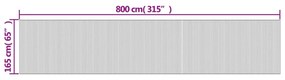 fekete bambusz térelválasztó 165 x 800 cm