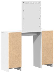 LED lámpás öltöztető asztal Fehér 102x33x135 cm