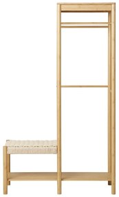 Natúr színű bambusz előszoba bútor Ember – House Nordic