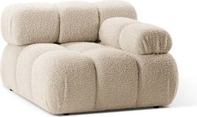 Bézs buklé kanapé modul (jobb oldali) Bellis – Micadoni Home