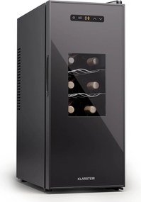 Klarstein Silent Vino 12 Uno Slim Borhűtő, 31 l / 12 palack 8-18 °C Érintős
