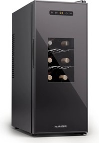 Klarstein Silent Vino 12 Uno Slim Borhűtő, 30 l / 12 palack 8-18 °C Érintős
