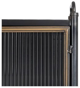 Fekete fém tálalószekrény 58x150 cm Brick – Ixia