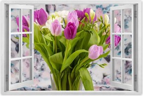 Poszterek 60x40 Tulipán csokor Virágok