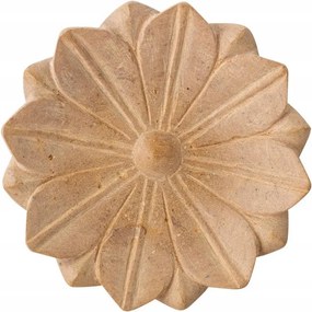 Bloomingville Evi Márvány Dekorációs Tál 22 cm Virág Homokszínű